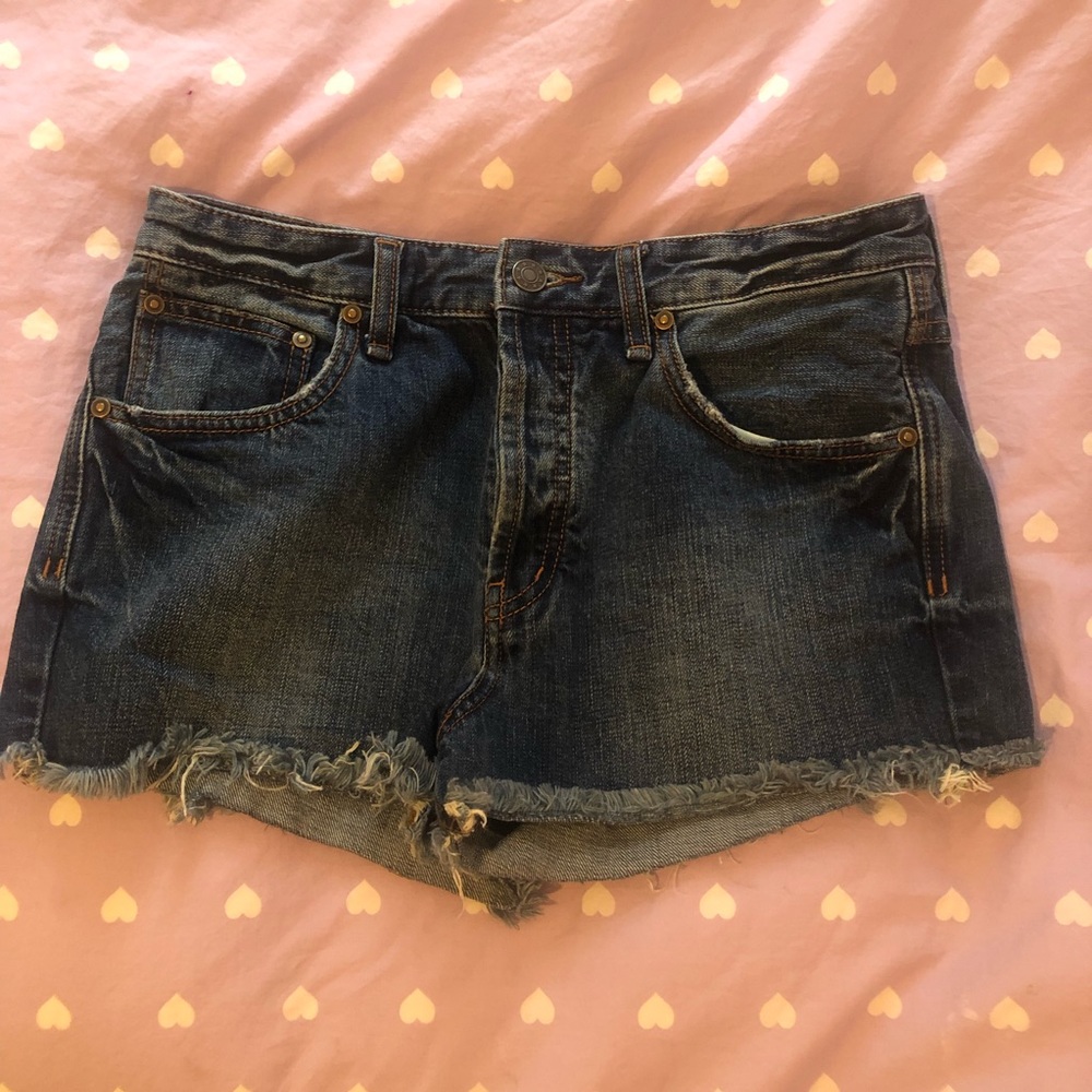 Free people denim shorts